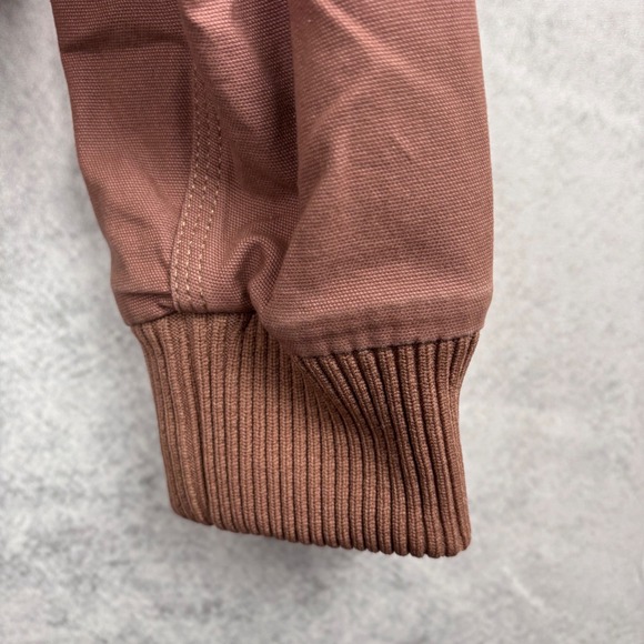 Carhartt Women's Bomber Jacket Relaxed Fit Rugged Flex in Soft Brown Size Medium - Picture 7 of 11